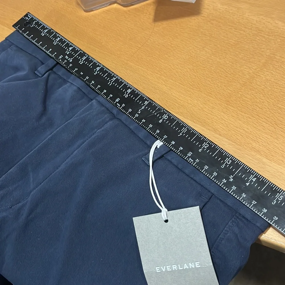 NEW Everlane 30‎ x 30 Uniform Slim Fit Blue The Performance Chino Cotton Pants
